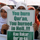 Protesters in Indonesia